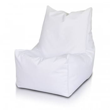 COVER SEDUTA POUF SOLID POLIESTERE BIANCO