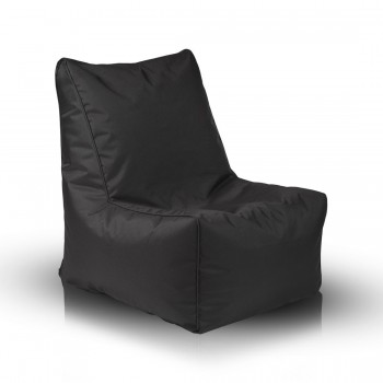 COVER SEDUTA POUF SOLID POLIESTERE NERO